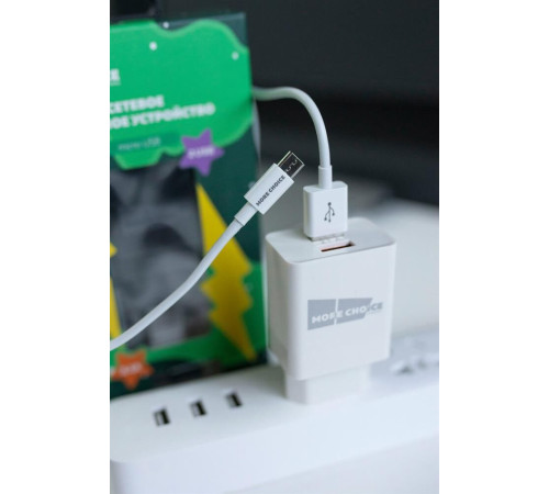 MORE CHOICE (4627151196169) NC24m White 2USB 2.1A