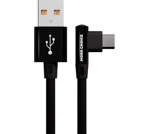 MORE CHOICE (4627151196947) K27m USB 2.1A microUSB черный - 1,0m