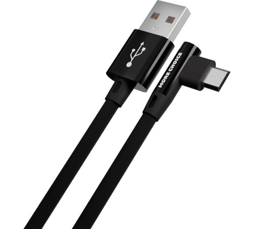 MORE CHOICE (4627151196947) K27m USB 2.1A microUSB черный - 1,0m