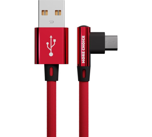 MORE CHOICE (4627151196985) K27m USB 2.1A microUSB красный - 1,0m
