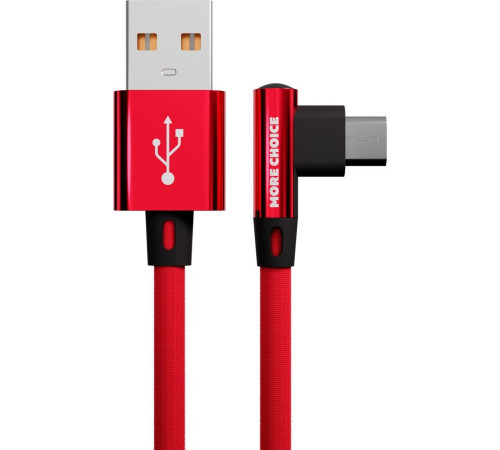 MORE CHOICE (4627151196985) K27m USB 2.1A microUSB красный - 1,0m