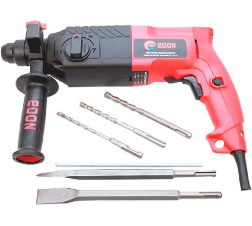 Перфоратор EDON RH-24/950 черный/красный 9275 950Вт