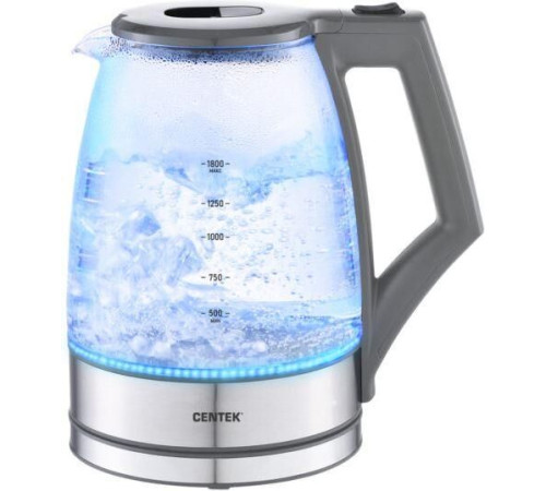 Чайник электрический CENTEK CT-0014 Gray (1,8л. стекло)