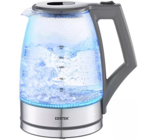 Чайник электрический CENTEK CT-0014 Gray (1,8л. стекло)