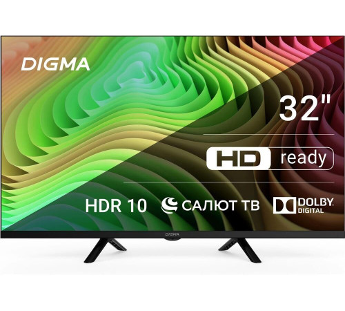 DIGMA DM-LED32SBB34 HD SMART TV Салют