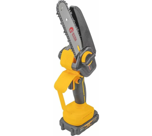 Пила цепная аккумуляторная бесщеточная EDON ANS-21/6BL черный/желтый 25165