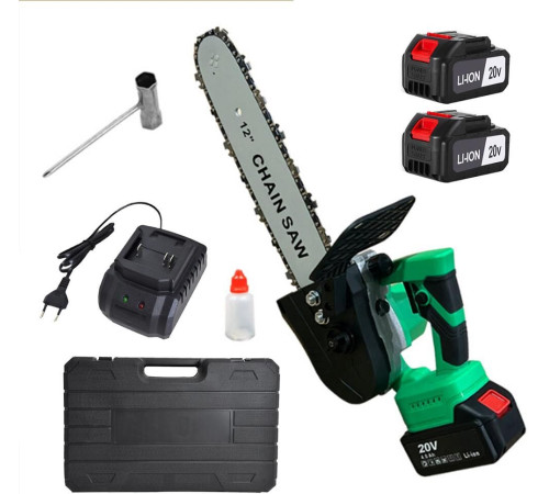 ZITREK GreenSaw 20 PRO (20В, 4 Ач Li-ion аккум. 2шт, ЗУ) 082-1852
