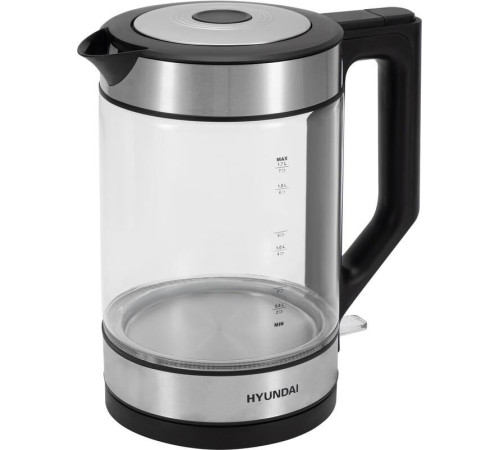 HYUNDAI HYK-G3509 1.7л. 2200Вт черный/прозрачный (стекло/пластик)