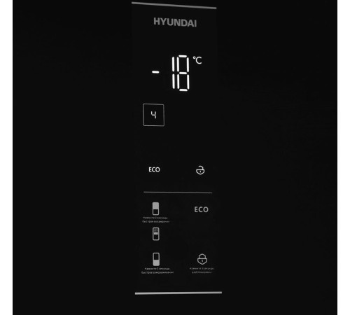 HYUNDAI CC50073F 456л черное/стекло