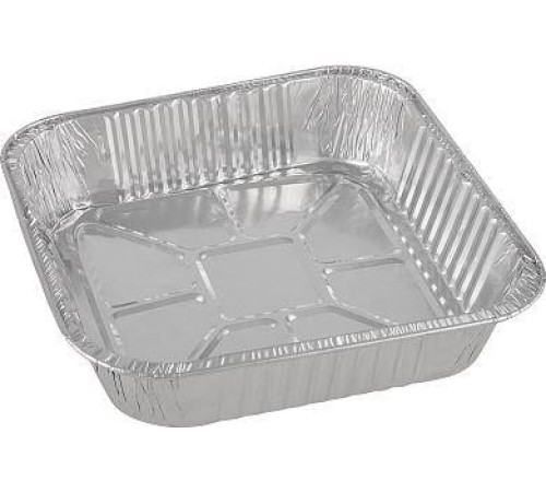 MALLONY Форма для выпечки, LAMINA, размер: 20,5*20,5*4,5 см, из алюм фольги, квадратная, одноразовая (108085)