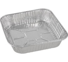 MALLONY Форма для выпечки, LAMINA, размер: 20,5*20,5*4,5 см, из алюм фольги, квадратная, одноразовая (108085)