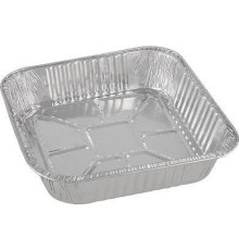 MALLONY Форма для выпечки, LAMINA, размер: 20,5*20,5*4,5 см, из алюм фольги, квадратная, одноразовая (108085)