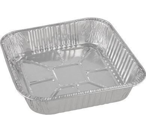 MALLONY Форма для выпечки, LAMINA, размер: 20,5*20,5*4,5 см, из алюм фольги, квадратная, одноразовая (108085)