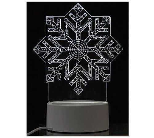 ENERGY Светильник декоративный EN-NL 26 3D снежинка (106257)