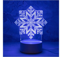 ENERGY Светильник декоративный EN-NL 26 3D снежинка (106257)