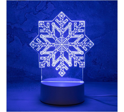 ENERGY Светильник декоративный EN-NL 26 3D снежинка (106257)