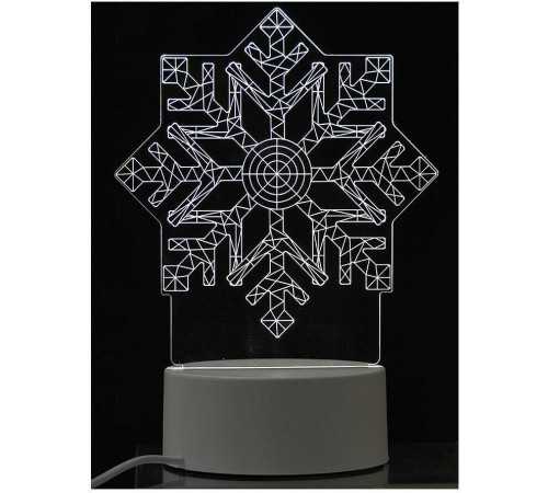 ENERGY Светильник декоративный EN-NL 26 3D снежинка (106257)