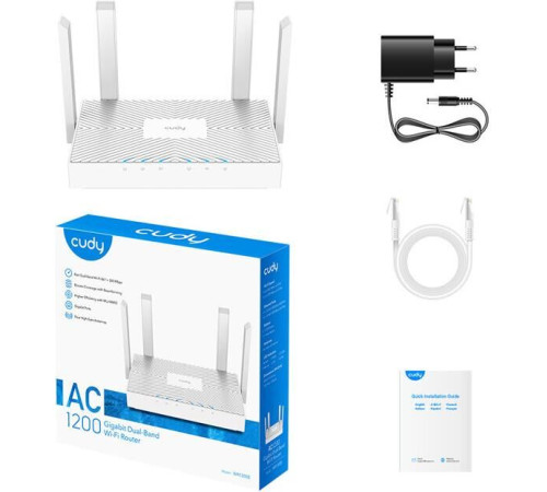 CUDY WR1300E, AC1200, белый