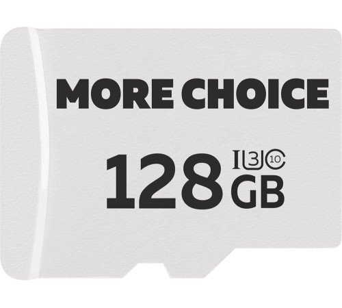 MORE CHOICE (4620202552297) 128Gb Micro-SD Class10 V10 MC128