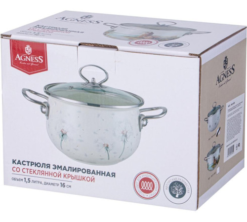 AGNESS 943-055 DANDELION со ст.крышкой 1,5л