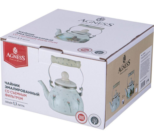AGNESS 943-051 DANDELION со съемным фильтром 1,1л