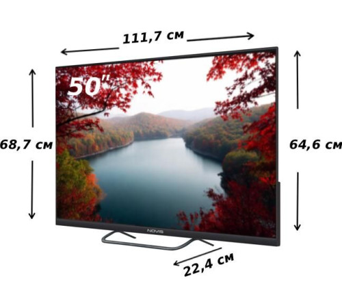 NOVIS NTV-U5001TS UHD SMART TV Яндекс