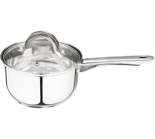 MALLONY Ковш Mediano, объем 1,9 л, диа 16 см, из нерж стали с крышкой (005441)