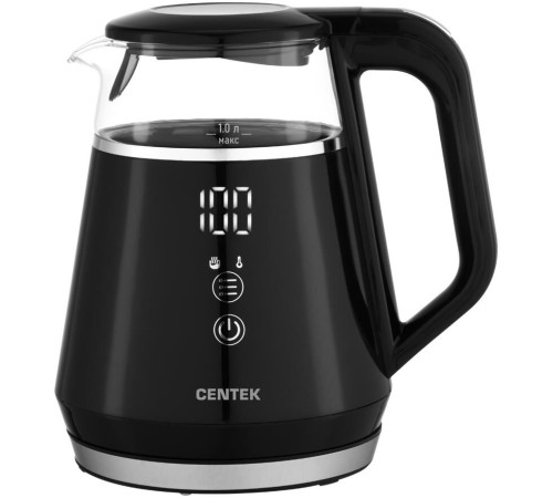 Чайник электрический CENTEK CT-0019 (1л. стекло/пластик)