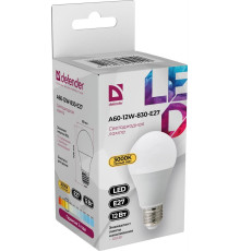 DEFENDER (95019) A60-12W-830-E27 груша, теплый белый, 1 шт