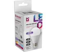 DEFENDER (95023) A60-12W-865-E27 груша, холодный дневной, 1 шт