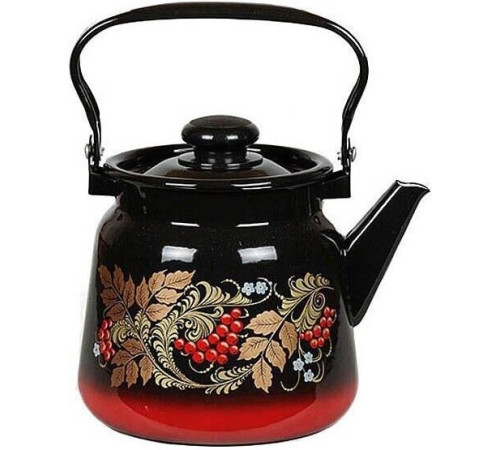 СИБИРСКИЕ ТОВАРЫ С2716.38 ,С2716.8 эмал 3,5л с рис Красно-Черный