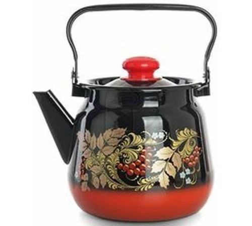 СИБИРСКИЕ ТОВАРЫ С2716.38 ,С2716.8 эмал 3,5л с рис Красно-Черный