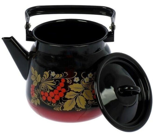 СИБИРСКИЕ ТОВАРЫ С2716.38 ,С2716.8 эмал 3,5л с рис Красно-Черный