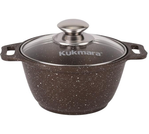 KUKMARA Кмк12а а/пр литая 1,0л стекл/кр Кофейный мрамор