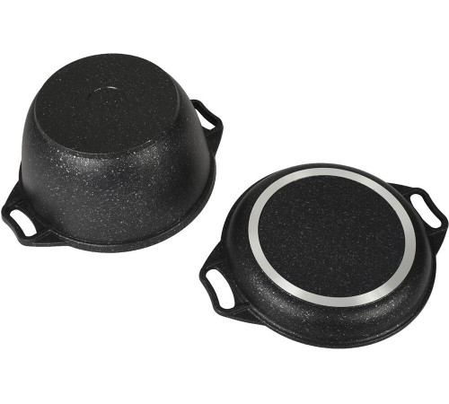 KUKMARA Кмт34а а/пр литой 3,0л кр/сковорода Темный мрамор