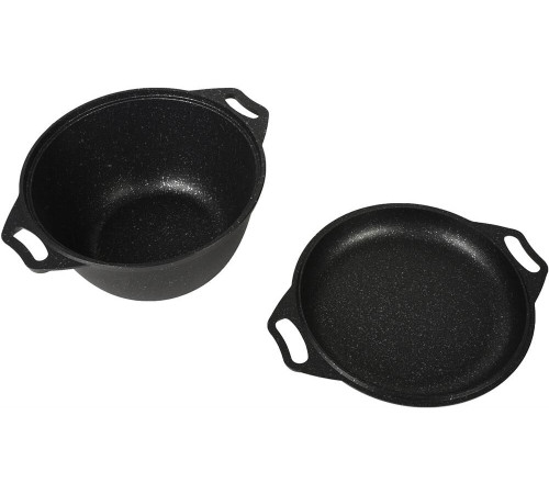 KUKMARA Кмт34а а/пр литой 3,0л кр/сковорода Темный мрамор