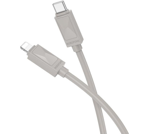 BOROFONE (6941991114861) BX109 2.4A PD 27W Type-C Lightning 8-pin 1 m серый
