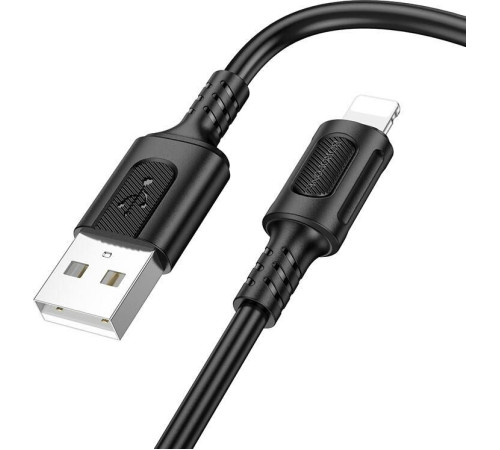 Кабель BOROFONE (6941991115042) BX111i 2.4A USB-Lightning 8 Pin 1 m черный