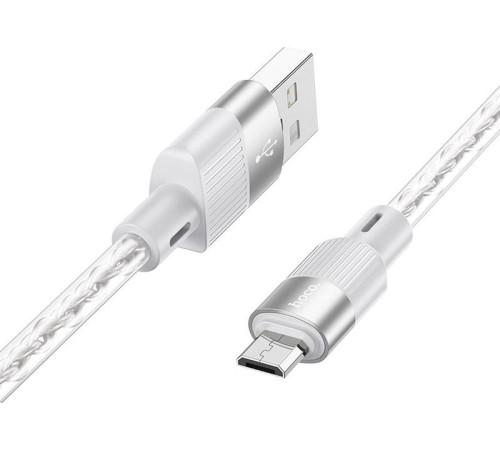 HOCO (6942007602259) X99m 2.4A USB-microUSB 1 m серый