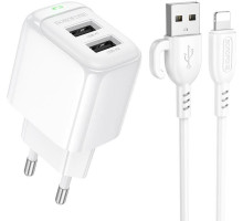 BOROFONE (6941991113758) BAS41Ai 2USB 2.0A для Lightning 8-pin