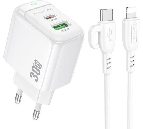 BOROFONE (6941991113888) BAS45Aai 2USB 3.0A PD 30W QC3.0