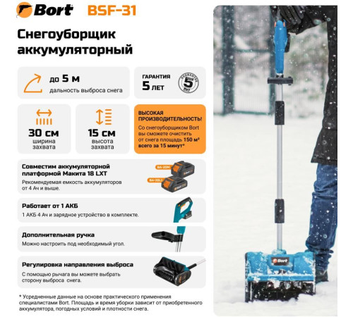 BORT BSF-31 (АКБ и ЗУ)