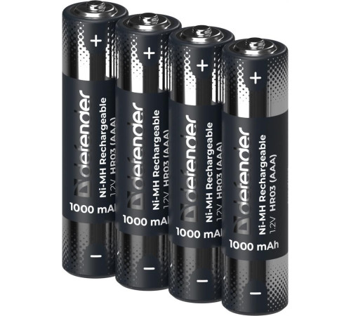 DEFENDER (56511) HR03-2BL 1000 mAh ААА, Ni-MH, блистер, 2 шт