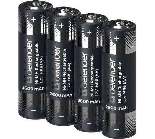 DEFENDER (56512) HR6-2BL 2600 mAh АА, Ni-MH, блистер, 2 шт