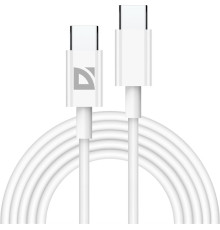 DEFENDER (87537) USB кабель F182 TypeC-TypeC 2м, белый