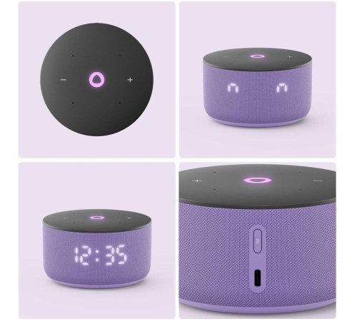 ЯНДЕКС YNDX-00027LIL Умная колонка Станция Мини 3 с Алисой на YaGPT, лиловый, 12 Вт