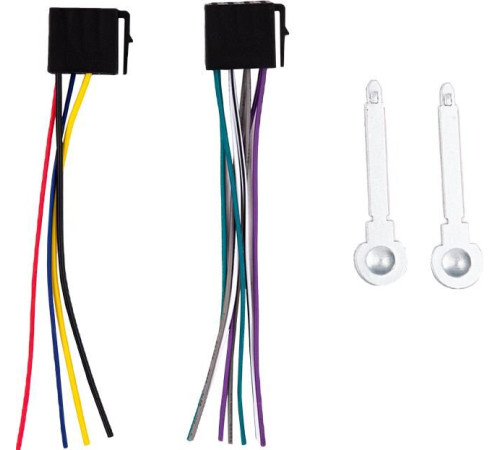 ACV AVS-401UBW (1din/База 36мм/белая/Bluetooth/USB/TYPE-C/AUX/SD/FM/4*50)