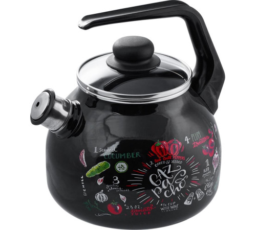 Чайник APPETITE 4с209я Gazpacho эмал 3,0л со свистком
