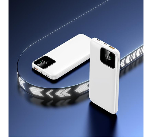 AKSBERRY (6900286030019) E200 Boosti быстрая зарядка PD22.5W/QC22.5W с дисплеем 20000 mAh, белый