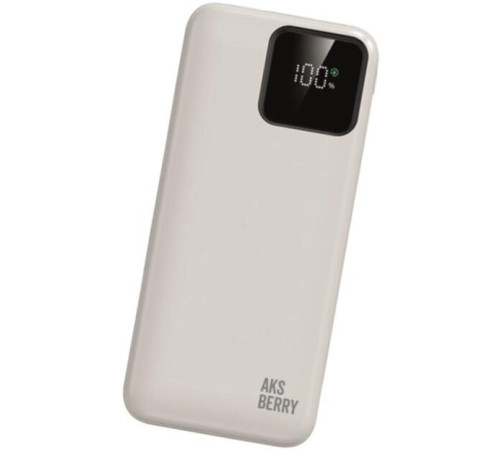 AKSBERRY (6900286030019) E200 Boosti быстрая зарядка PD22.5W/QC22.5W с дисплеем 20000 mAh, белый